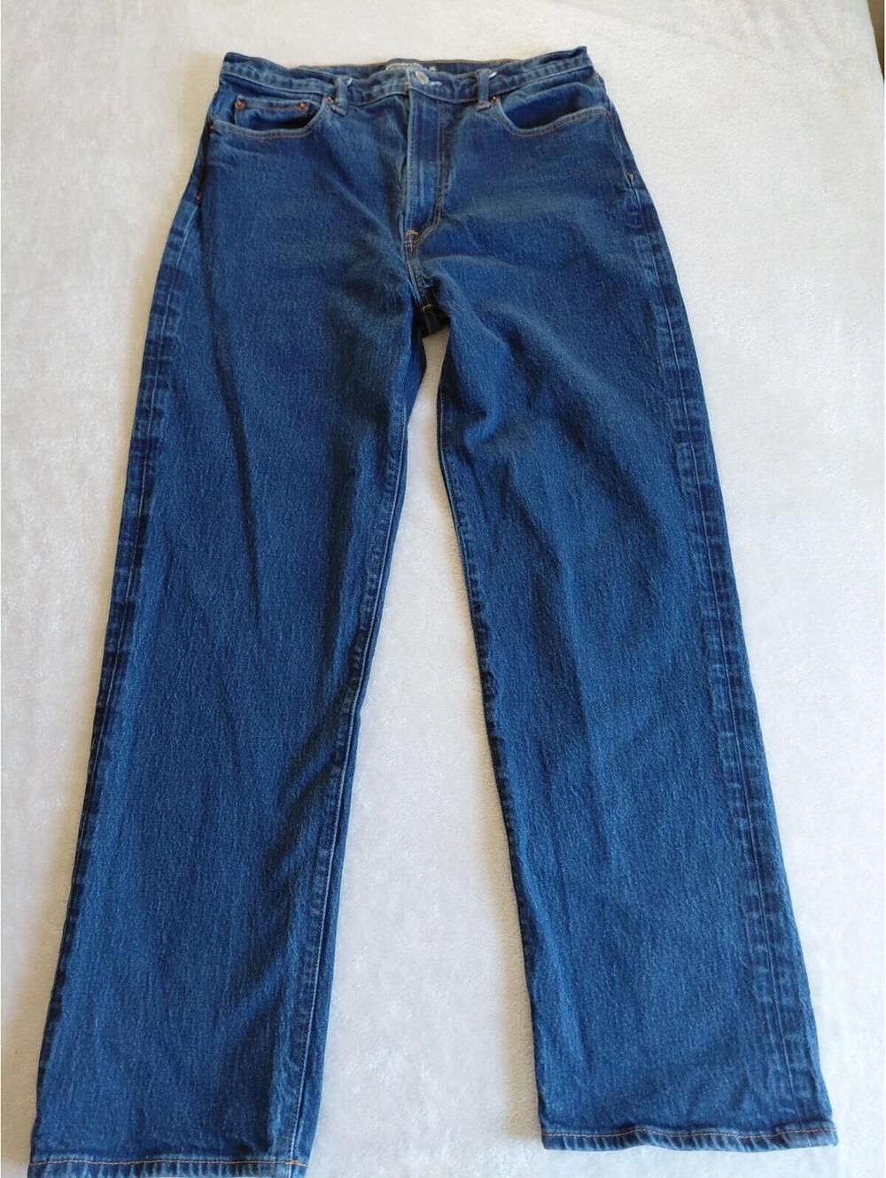 Abercrombie & Fitch Vintage Stretch Jeans Mens 36x34 Blue Baggy Straight